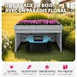 TECTAKE - Garage pour robot tondeuse en bois avec toit végétalisable - vignette
