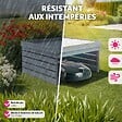 TECTAKE - Garage pour robot tondeuse en bois avec toit végétalisable - vignette