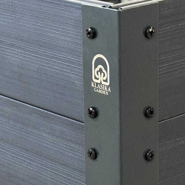 KLASIKA GARDEN - Jardinière surélevée GPPS KLASIKA Woodlook, anthracite 150x75x30 - large