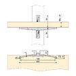 EMUCA - Kit de fixation pour 4 étagères en bois et 1 tringle de suspension de 1m de long Noir, Aluminium et Zamak et Plastique, Peint en noir texturé - vignette