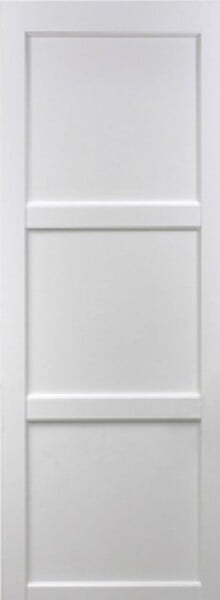 GD MENUISERIES - Porte Coulissante Korya Blanc 3 panneaux H204 x L93 cm, Coquilles blanc - large