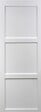 GD MENUISERIES - Porte Coulissante Korya Blanc 3 panneaux H204 x L93 cm, Coquilles blanc - vignette