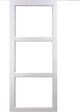 GD MENUISERIES - Porte Coulissante Kenya blanc Vitrage transparent H204 x L73 cm, Coquilles blanc - vignette