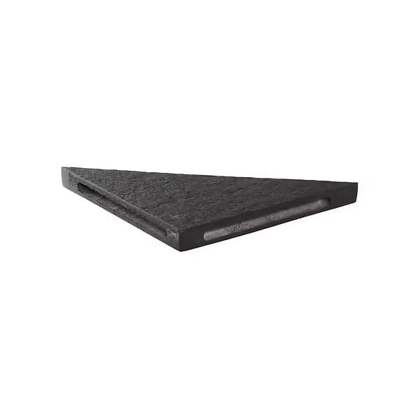 U-TILE - Etagère d'angle en pierre naturelle 26 x 26 cm x 2,5 cm U-Tile - large