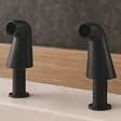 ESSEBAGNO - Colonnettes raccord bain-douche gris gun métal - vignette