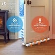 VOUNOT - Lot de 2 Boudins de Porte Isolants coupe froid Découpables 96cm Blanc - vignette