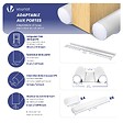 VOUNOT - Lot de 2 Boudins de Porte Isolants coupe froid Découpables 96cm Blanc - vignette