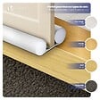 VOUNOT - Lot de 2 Boudins de Porte Isolants coupe froid Découpables 96cm Blanc - vignette