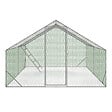 ID MARKET - Enclos poulailler 12 m² 4x3 M avec grand perchoir 4 niveaux en bois acier galvanisé - vignette