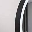 LUXURYBAIN - Miroir salle de bain LED ovale 110x60cm anti buée avec cadre en aluminium noir- LuxuryBain - vignette