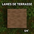 BELLAME - Kit Terrasse PVC BELLAME 5 m² (222 x 14,5 x 2,2 cm) - Chêne Noix de Muscade - vignette