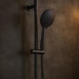 ESSEBAGNO - Luisa II combiné support de douche 3 pièces gris gun métal - vignette