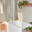 JACOB DELAFON - Pack baignoire bain douche antidérapante 170 x 90 Malice gauche blanc mat + pare bain + étagère pour pare bain - vignette