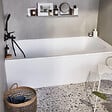 JACOB DELAFON - Pack baignoire bain douche 160 x 85 Malice version gauche + tablier en niche + pare bain + étagère pour pare bain - vignette