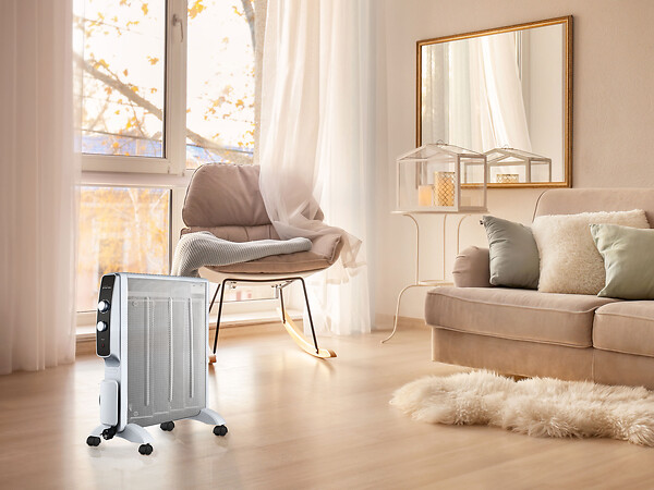 PURLINE - Radiateur électrique Mica faible consommation et thermostat - large