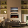 BALDERIA - Cheminée électrique BALDERIA Amazona 36" - Cheminée encastrable, 2000 W - Noir - vignette