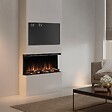 BALDERIA - Cheminée électrique BALDERIA Athena smart 36 - Cheminée encastrable - Noir - vignette