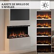BALDERIA - Cheminée électrique BALDERIA Athena smart 36 - Cheminée encastrable - Noir - vignette
