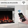 BALDERIA - Cheminée électrique BALDERIA Athena smart 36 - Cheminée encastrable - Noir - vignette