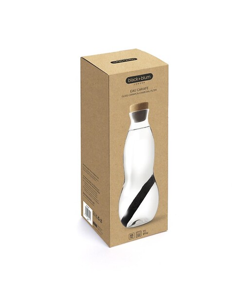 BLACK AND BLUM - Carafe en verre et filtre charbon Black & Blum - large