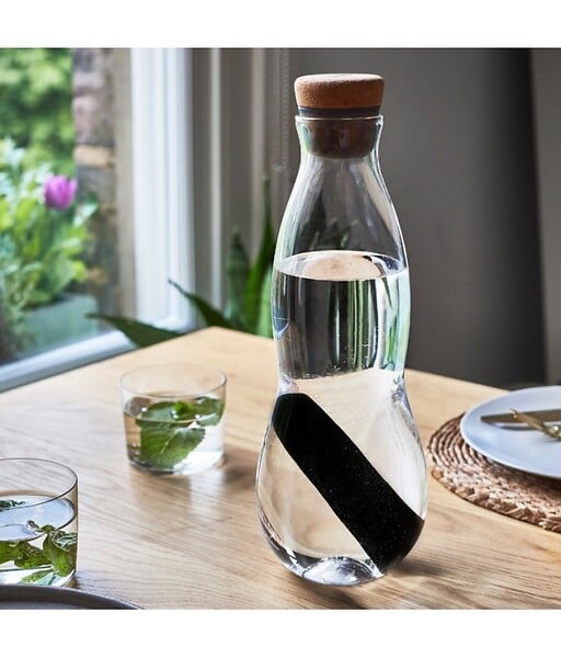 BLACK AND BLUM - Carafe en verre et filtre charbon Black & Blum - large