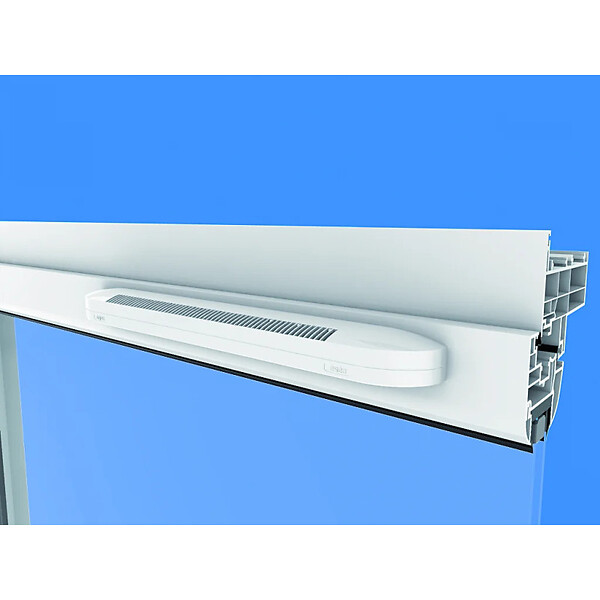 ANJOS - Entrée d'air autoréglable compact ESEA + capuchon façade CE2A - Débit (m3/h): 15/22/30 - large