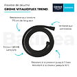 GROHE - Flexible de douche GROHE VitalioFlex Trend 1750 mm noir mat + nettoyant GrohClean - vignette