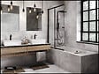 OTITEC - Baignoire rectangulaire - 165 x 75 cm - sans Habillage - avec Pieds - Vidage Chrome - QUADRO SLIM - vignette