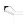 ORAC DECOR - CX127 Corniche plafond Orac Decor - 9,5x9,5x200cm (h x p x L) - moulure décorative polymère Carton 8 pièces - vignette