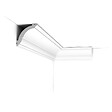 ORAC DECOR - CX100 Corniche plafond Orac Decor - 7x7x200cm (h x p x L) - moulure décorative polymère Pack 2 pièces - vignette
