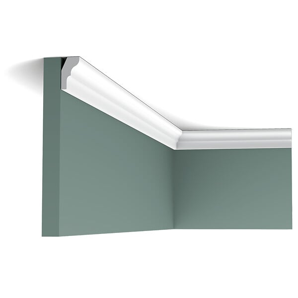 ORAC DECOR - CX111 Corniche Plafond Orac Decor - 2,5x1,5x200cm (h x p x L) - moulure décorative polymère Pack 2 pièces - large