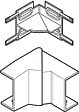 OBO BETTERMANN - Angle exterieur AXIS variable 32 x 16mm - OBO BETTERMANN - 6131256 - vignette