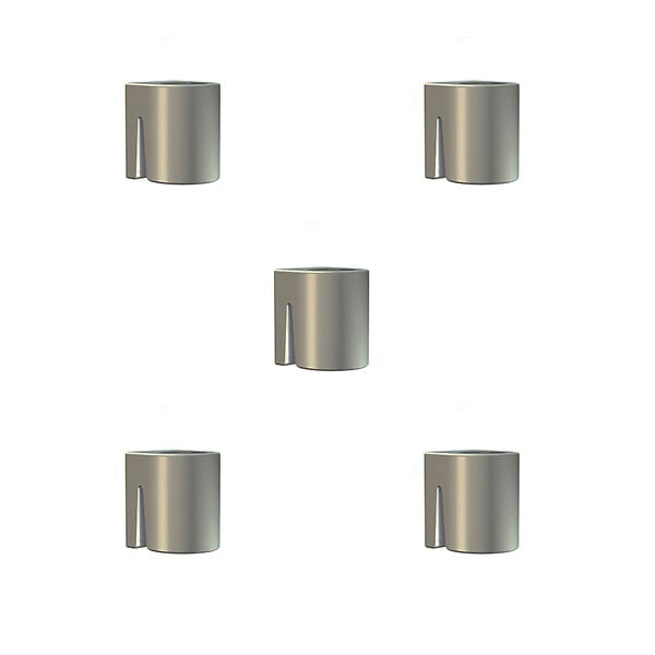 ARTITEQ - Pack 5 crochets supérieurs cylindriques - Accessoire Cimaise Artiteq Gris - large