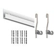 ARTITEQ - Cimaise Box PREMIUM Classic Rail + Tige 4 mm - 200 cm - Kit tout en un Blanc laqué - vignette