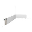ORAC DECOR - SX171 Plinthe de rénovation Orac Decor - 10x2,2x200cm (h x p x L) - surplinthe décorative polymère Carton 8 pièces , A peindre - vignette