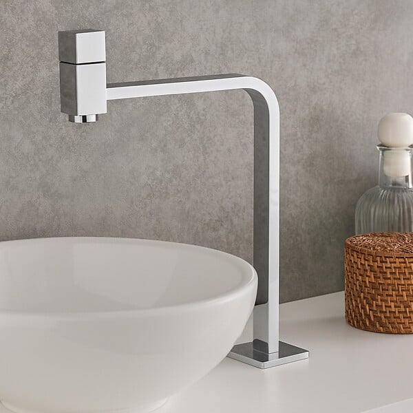 ESSEBAGNO - Pretty robinet lave-mains chrome eau froide - large