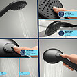 GROHE - Douchette 2 jets Vitalio Start 110 noir mat + Flexible 1750 mm - vignette