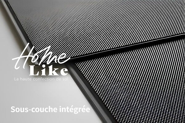 HOMELIKE - ECO50  Lame SPC CLIC avec  sous-couche intégrée BLANCHE - large