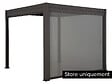 HESPERIDE - Store 4 m pour pergola bioclimatique Evora 4 x 3 m graphite - Hespéride - vignette