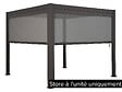 HESPERIDE - Store 4 m pour pergola bioclimatique Evora 4 x 3 m graphite - Hespéride - vignette