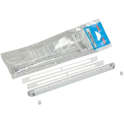 ANJOS - Kit entrée d'air autoréglable VM-G30CEA 30m³ ANJOS Déflecteur+régulateur+4 vis+4 cache vis - Gris - 0807GR - large