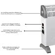 KEMPER - radiateur convecteur avec minuteur 2000w - 048509 - vignette