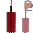 GT MARKET - Couronne diamant Ø 200 mm avec adaptateur pour perceuse et perforateur SDS-max - vignette