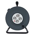 ZENITECH - Enrouleur H05VV-F 4 prises 25m 3G1,5 + coupe-circuit + support - Zenitech - vignette