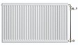STELRAD - Radiateur panneau COMPACT ALL IN Type 21 Hauteur 700mm - Largeur: 600mm - Puissance: 918W - vignette