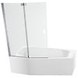 JACOB DELAFON - Pack baignoire bain douche 170 x 90 Bastille vidage à gauche blanc brillant + tablier en niche + pare-bain chromé - vignette