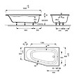JACOB DELAFON - Pack baignoire bain douche 170 x 90 Bastille vidage à droite blanc brillant + tablier en niche + pare-bain chromé - vignette
