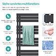 EMKE - EMKE Sèche-serviettes à Eau Chaude Panneau Plat, Sèche-serviettes connexion latérale pour, Anthracite 1041x600mm 670Watts - vignette