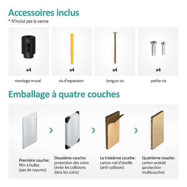 EMKE - EMKE Sèche-serviettes à Eau Chaude Panneau Plat, Sèche-serviettes connexion latérale pour, Anthracite 1041x400mm 478Watts - large