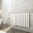 EMKE - EMKE Radiateur Chauffage Central 63 x 85 cm 603W Connexion Centrale 50 mm – Radiateur Eau Chaude Mural en Acier Blanc - vignette